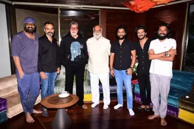 Big B poses with south Indian cinematic heavyweights in viral pic