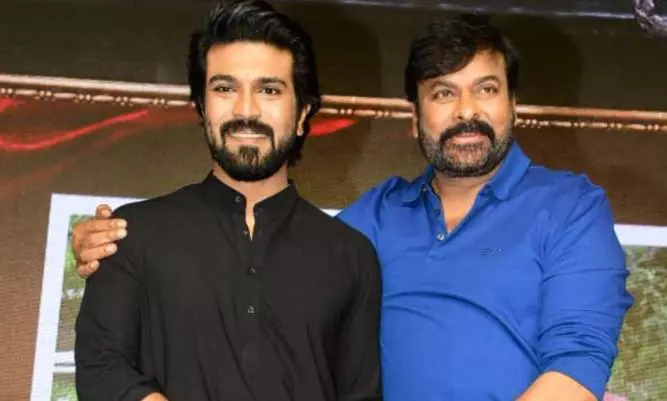 Megastar Chiranjeevi and Ram Charan