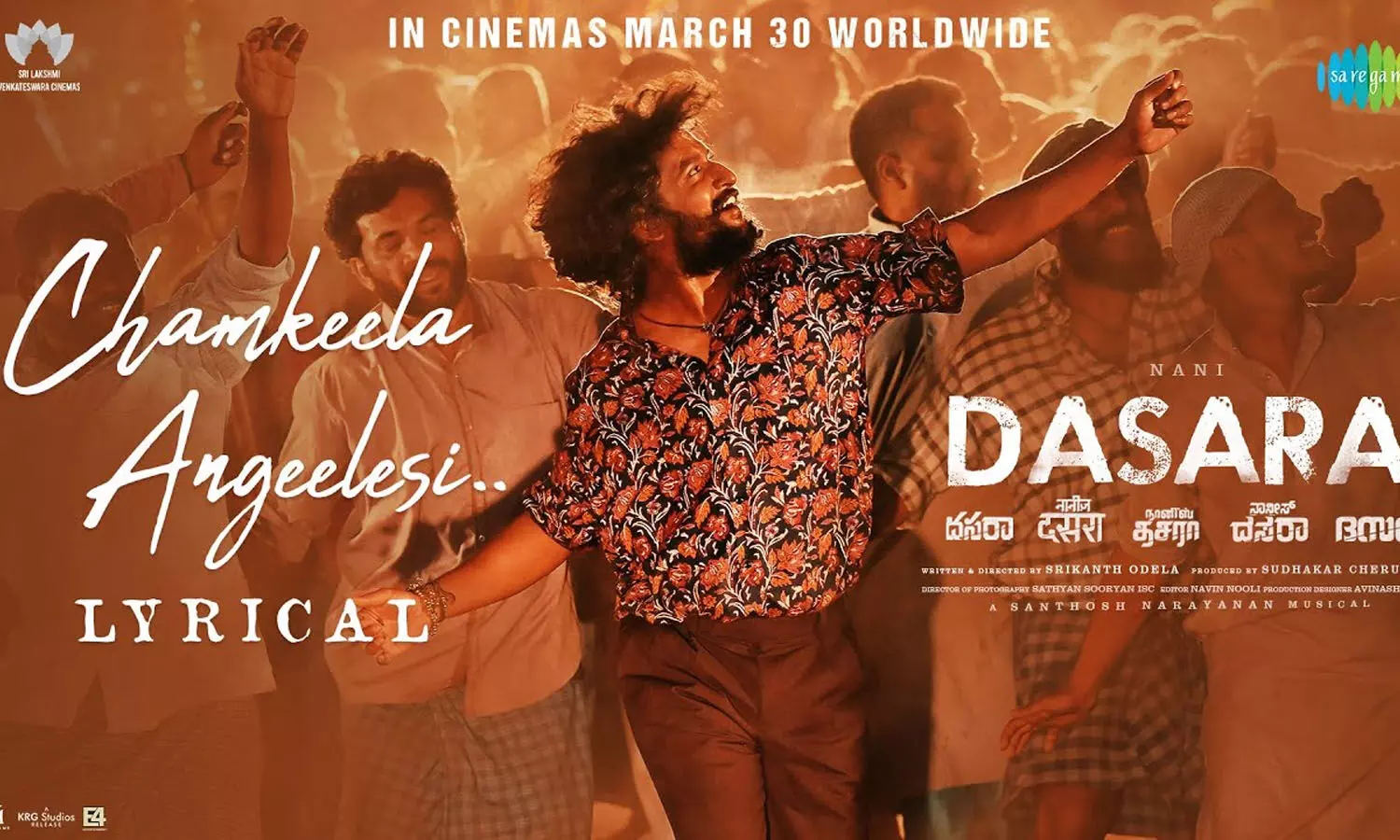 Chamkeela Angeelesi from Dasara - Prem Rakshits mass number for Nani