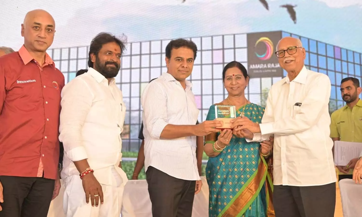 KTR lays stone for Amara Raja’s Giga Corridor in Mahbubnagar, says lithium ion ain’t pollutant