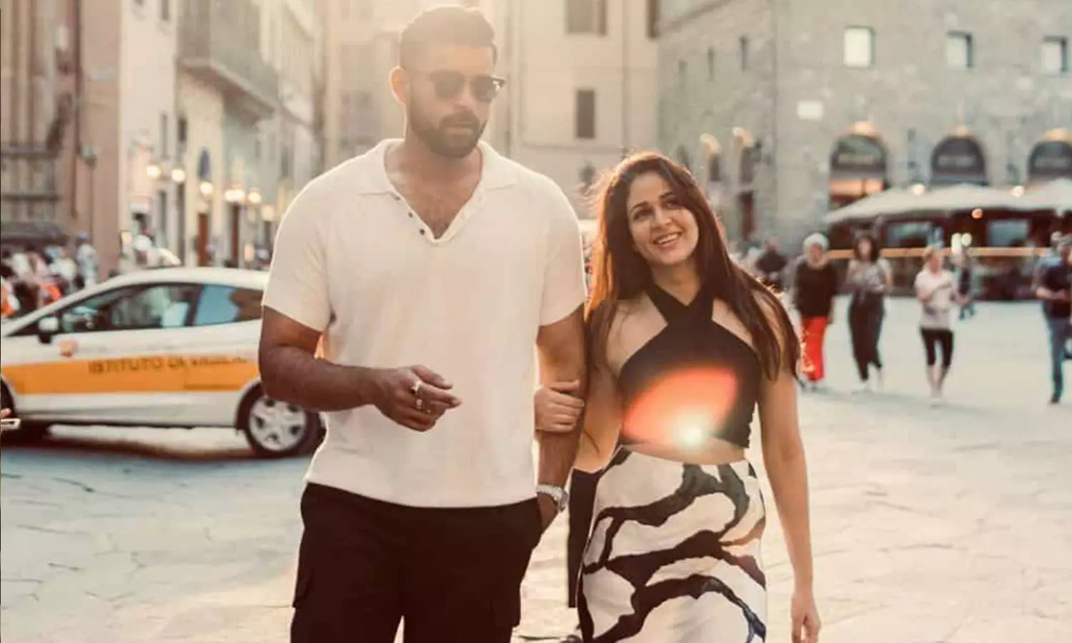 Varun Tej shares an adorable picture with fiancée Lavanya Tripathi from Italy