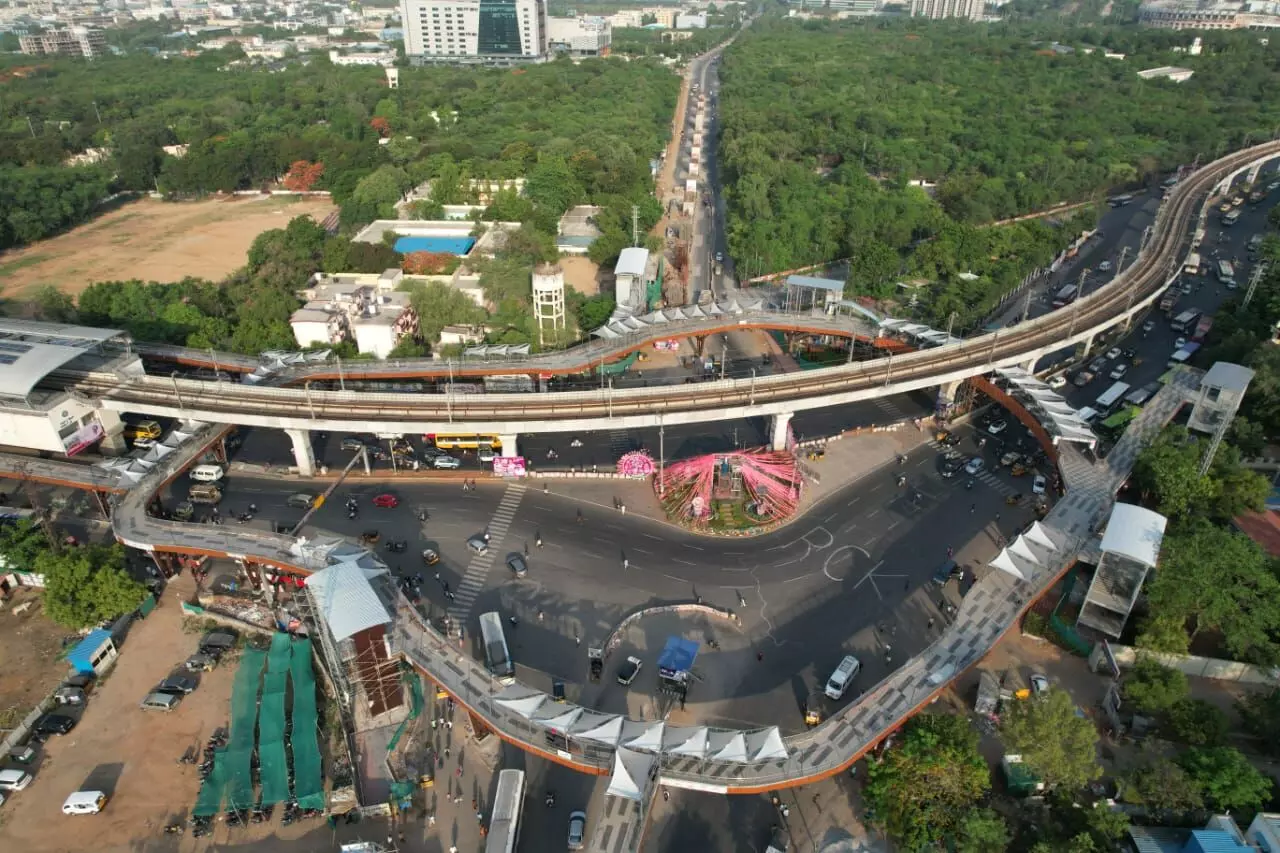 KTR to open Rs. 25-crore Uppal Skywalk for easy walk all around busy traffic junction