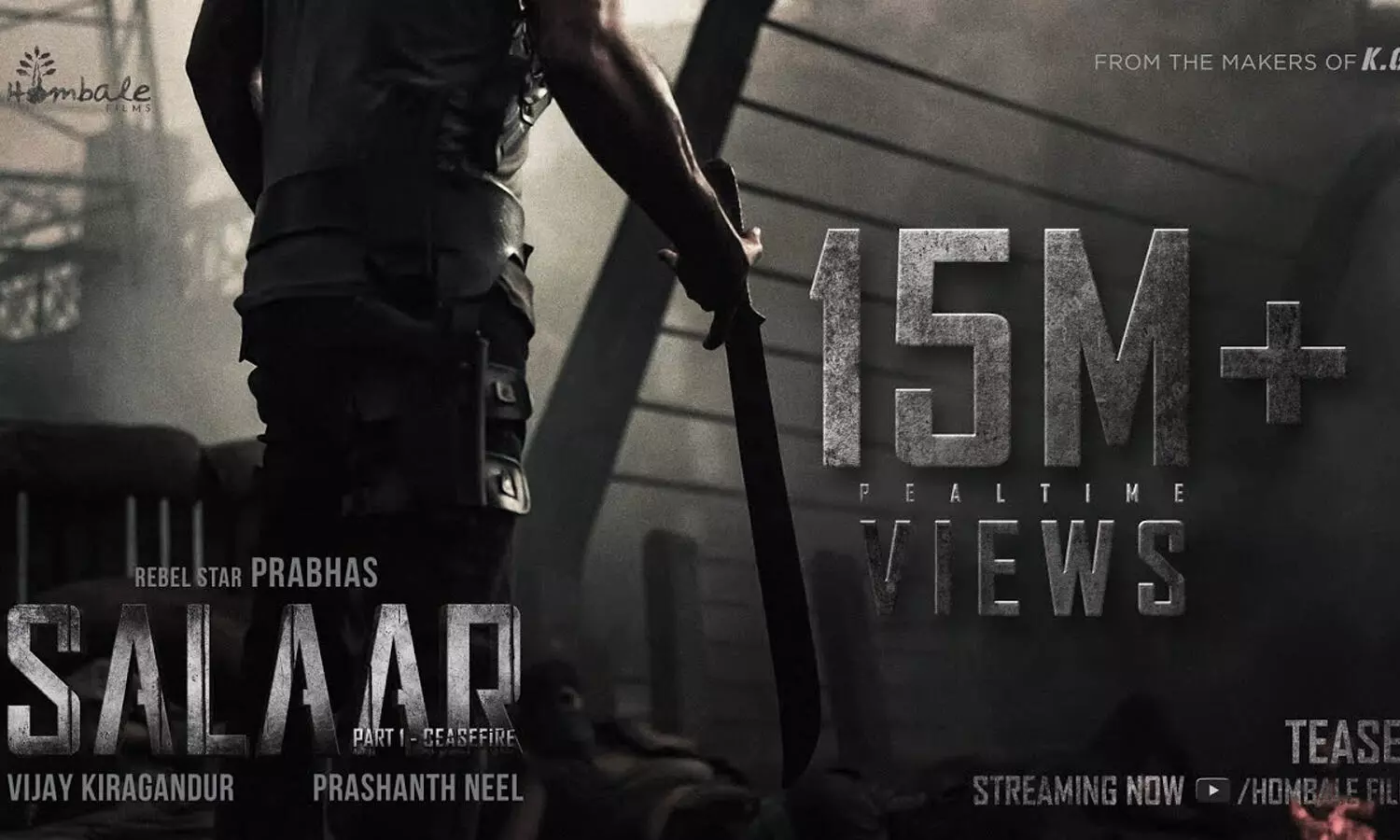 Teaser: Salaar Part 1 titled Ceasefire & Prabhas looks powerful in it