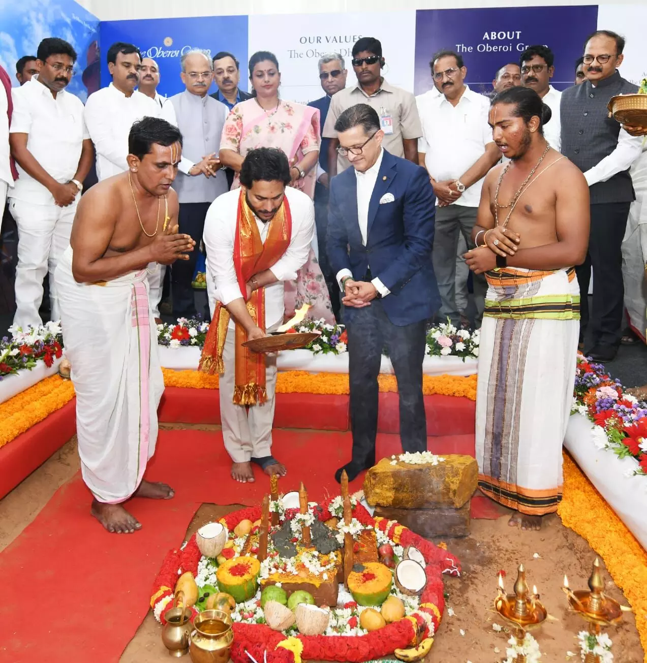 YS Jagan lays foundation stone for three 7-star hotels by Oberoi Group in AP
