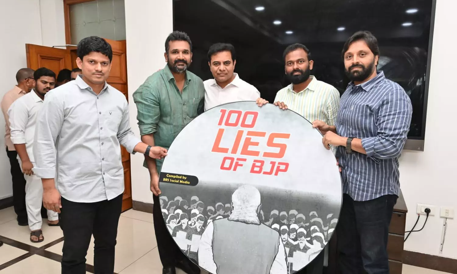 KTR releases “100 lies of BJP” booklet complied by BRS social media wing