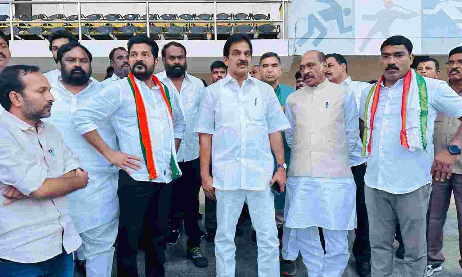 Congress scouting for alternative venues, leaders visit Gachibowli stadium