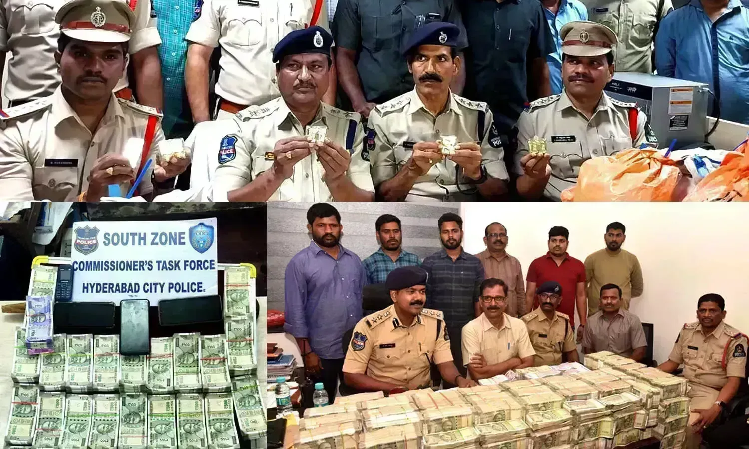 Cash, gold, silver, diamonds worth Rs. 243 crore seized in 10 days in Telangana