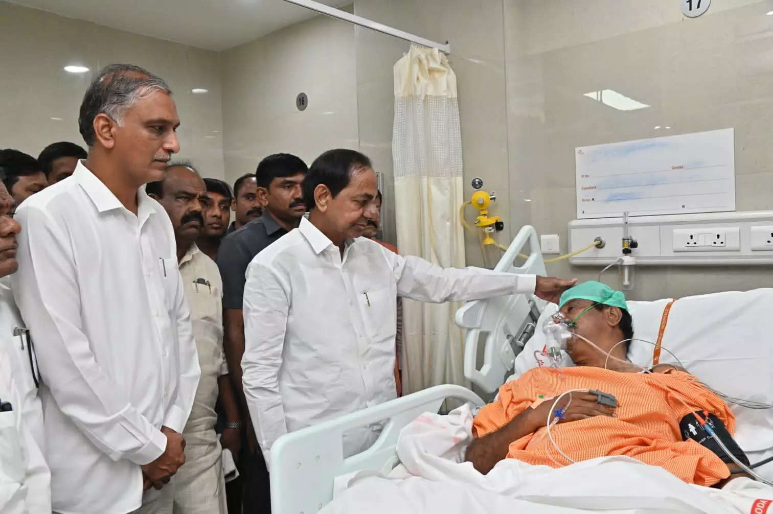 CM KCR condemns attack, visits injured MP Prabhakar Reddy at Yashoda hospital