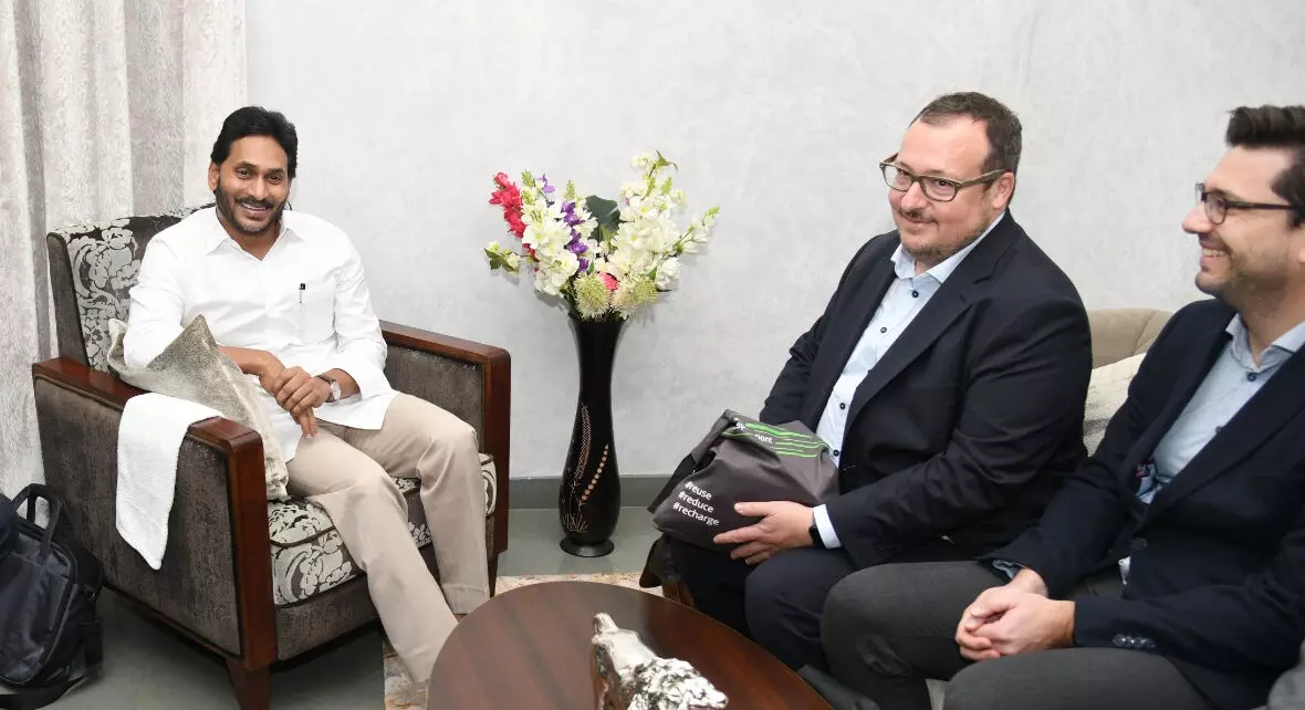 German-based Pepper Motion CEO Andreas Hager meets AP CM YS Jagan