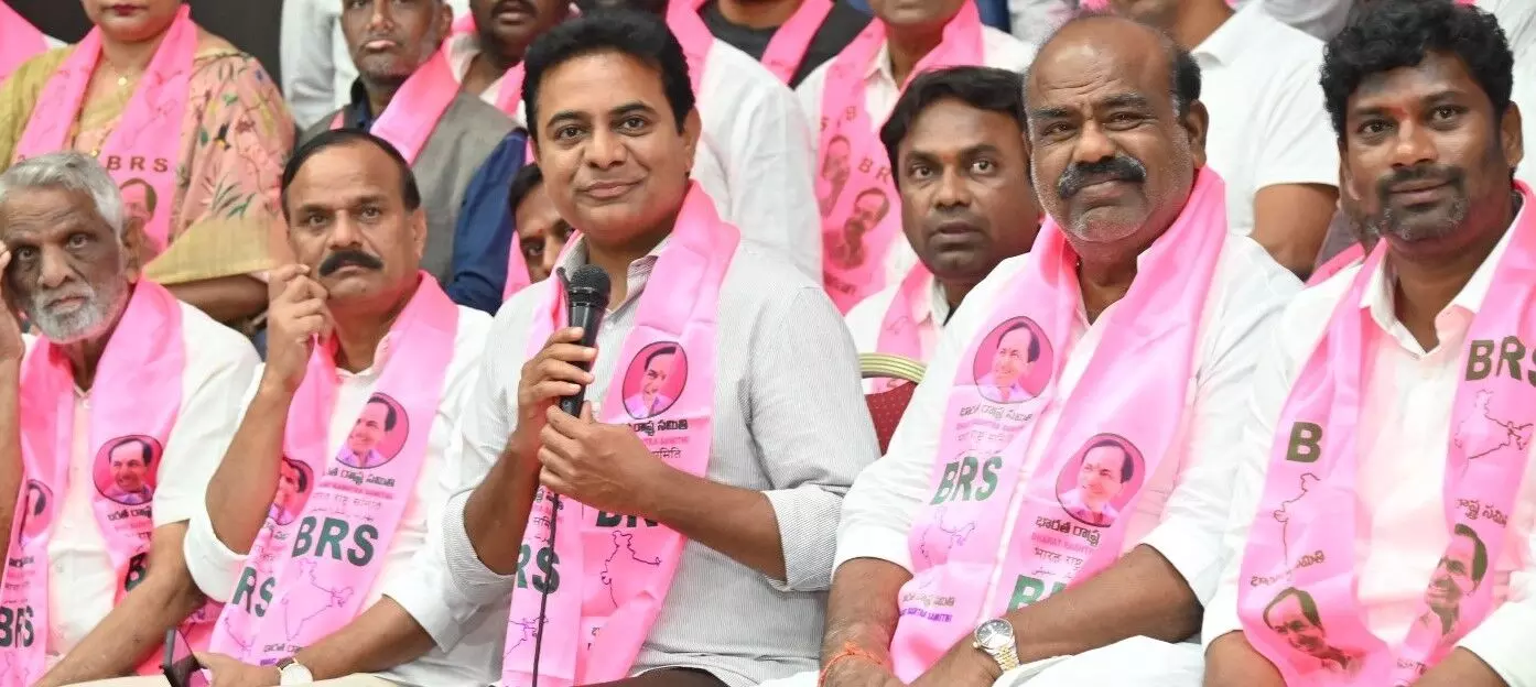KTR meets BRS leaders at Telangana Bhavan, meeting to chalk out future course of action soon