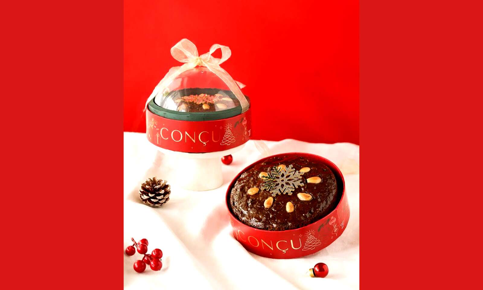 Conçu - Few days until Christmas, and our much awaited, decadently moist  Christmas cakes are back ! A must-have on any Christmas table, these  festive favourite cakes are made with a traditional