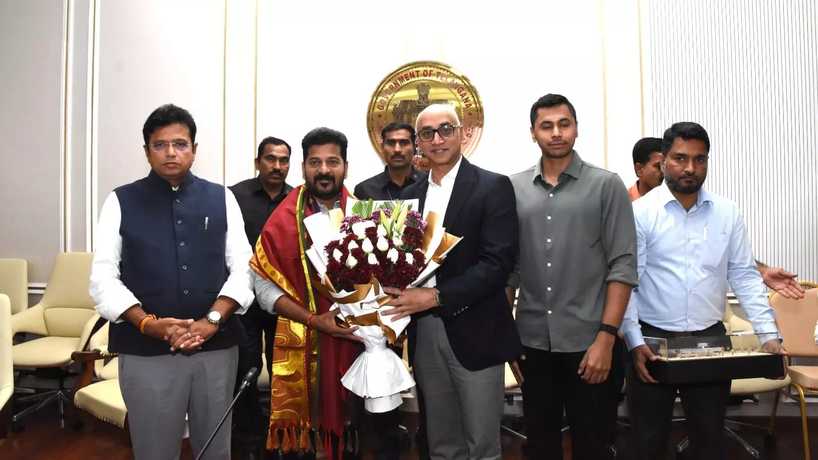 Amara Raja team meets Telangana Chief Minister Revanth Reddy to discuss Giga Corridor project