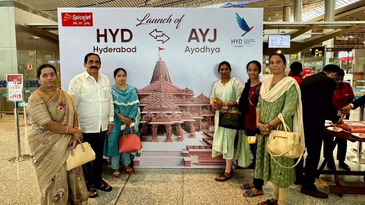 GMR Hyderabad International Airport announces first flight services to Ayodhya with SpiceJet