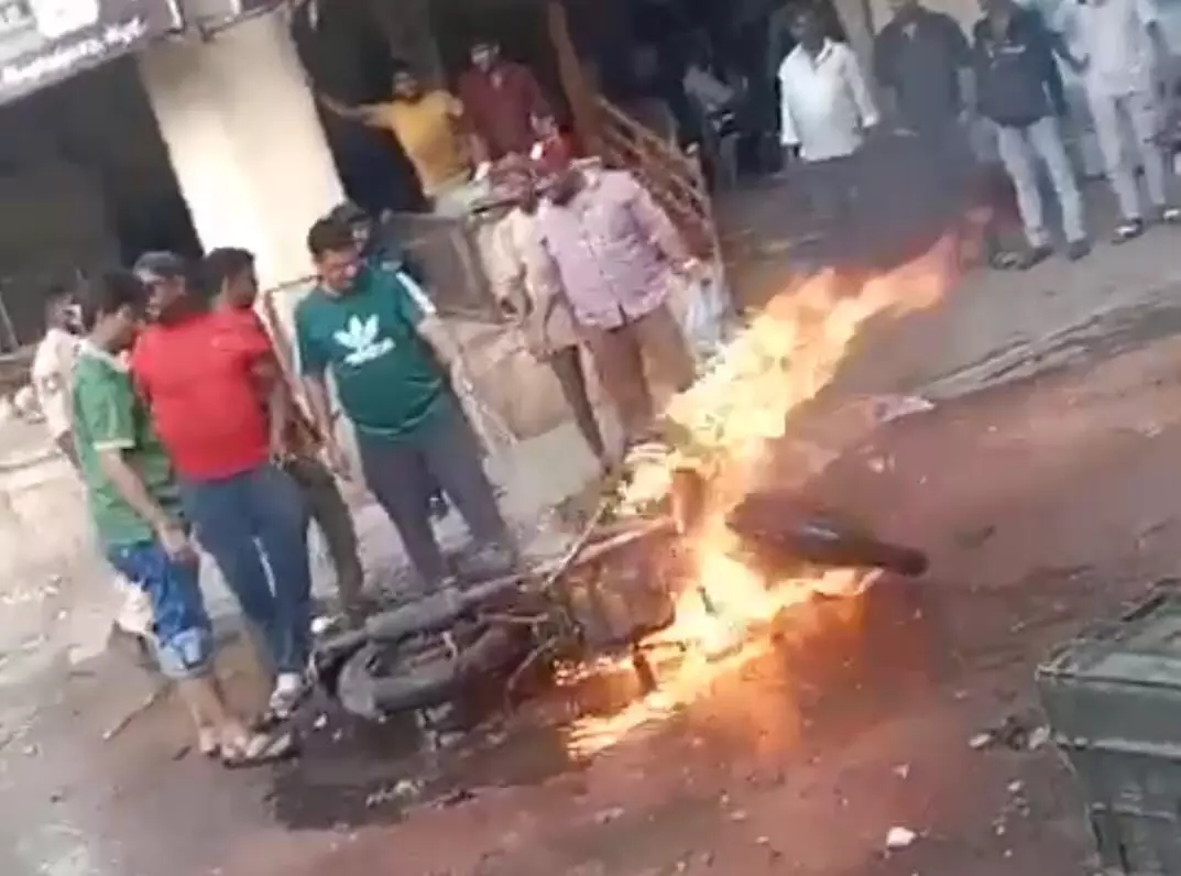 Bike explosion in Hyderabads Bhavani Nagar injures 10