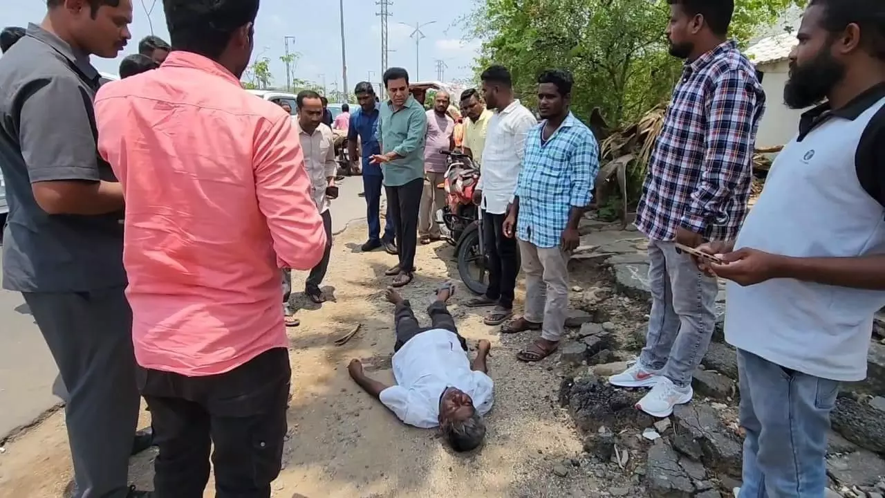 The act of good samaritan: KTR rushes accident victim to hospital