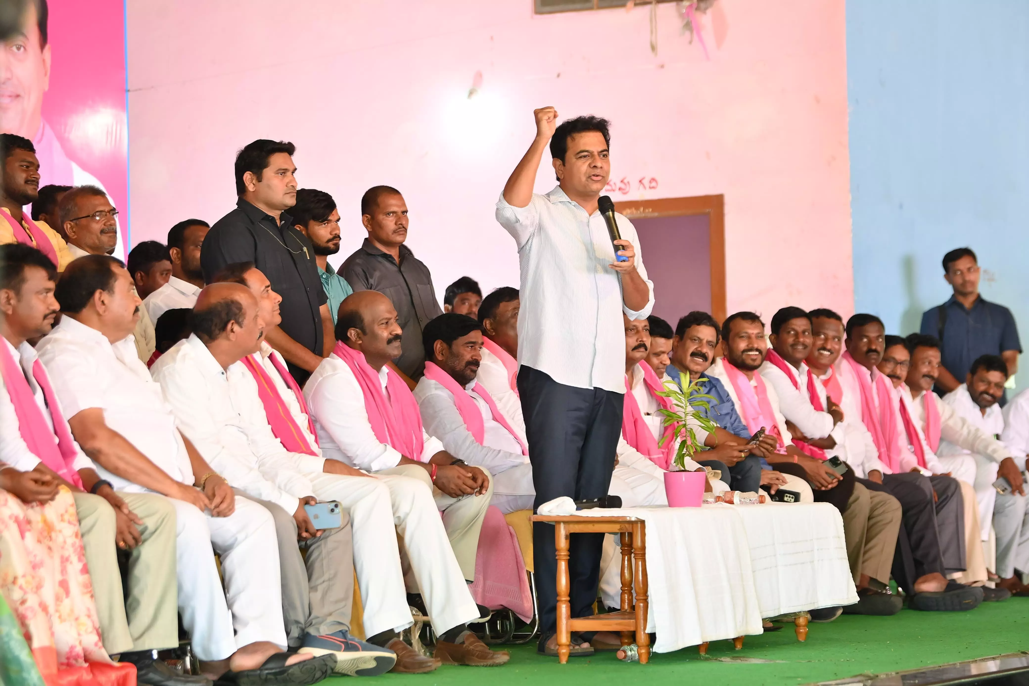 “BITS Pilani or Palli Batani, choice is yours,” KTR tells graduate voters at Choutuppal