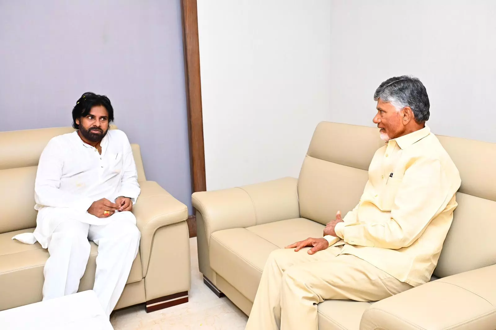 Pawan Kalyan meets Chandrababu Naidu in AP secretariat, to take charge on June 19