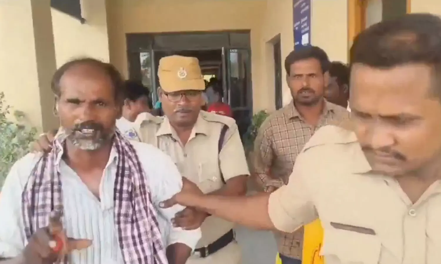 Farmer attempts suicide in District Collector’s chamber over land encroachment