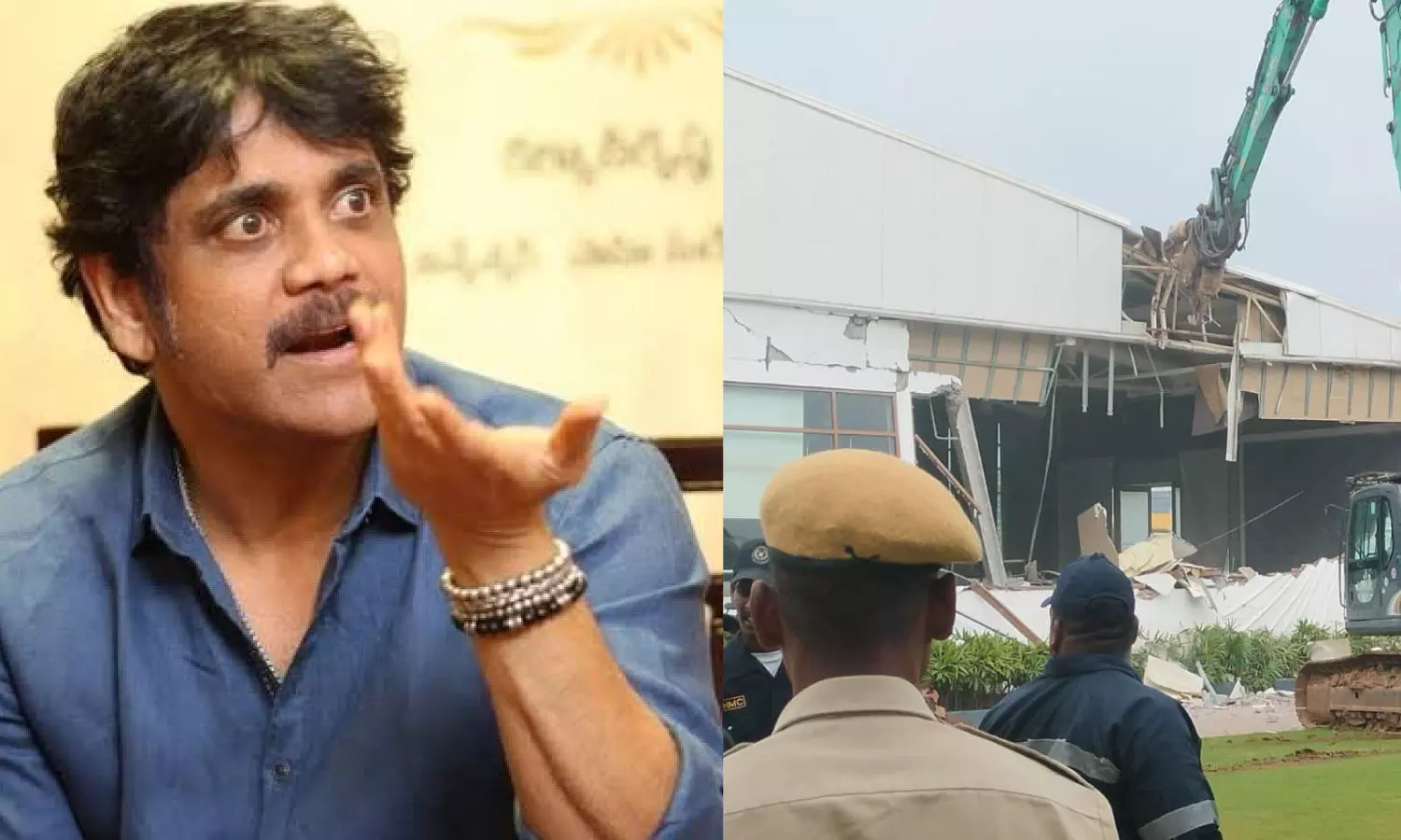 Actor Nagarjuna Akkineni condemns demolition of N-Convention Centre, calls it illegal