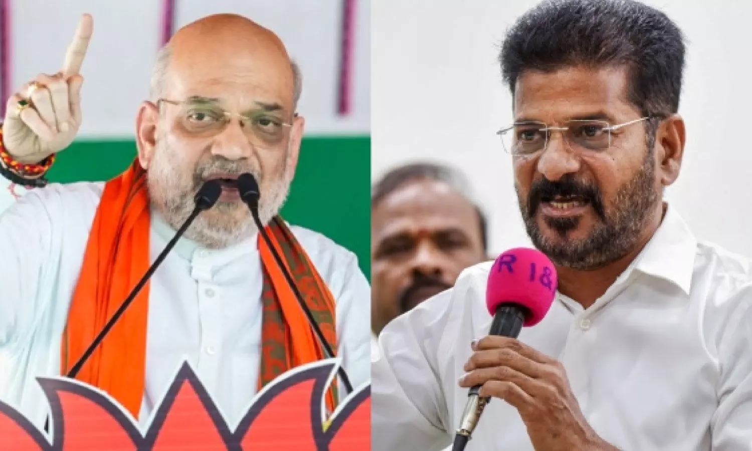 Revanth Reddy invites Amit Shah to Telangana Praja Palana Dinotsavam