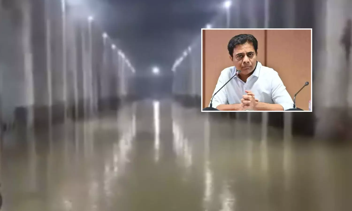 KTR accuses CM Revanth Reddy of neglecting flood-affected PRLIS Vattem pump house