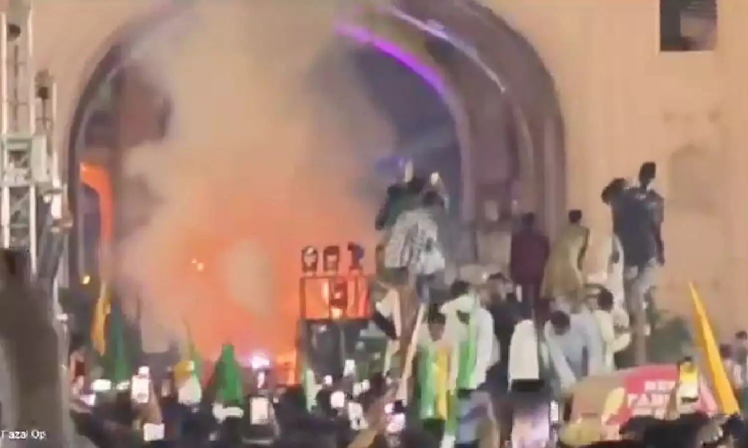 Fire breaks out during Milad rally at Charminar