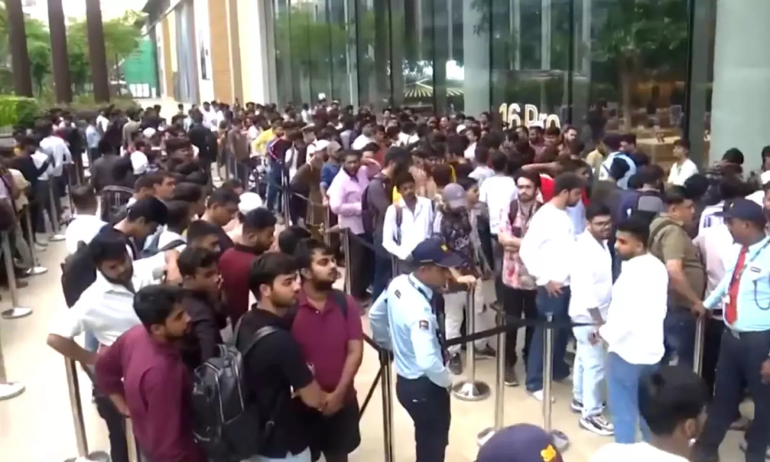 Crowds rush for iPhone 16 as sales begin in India