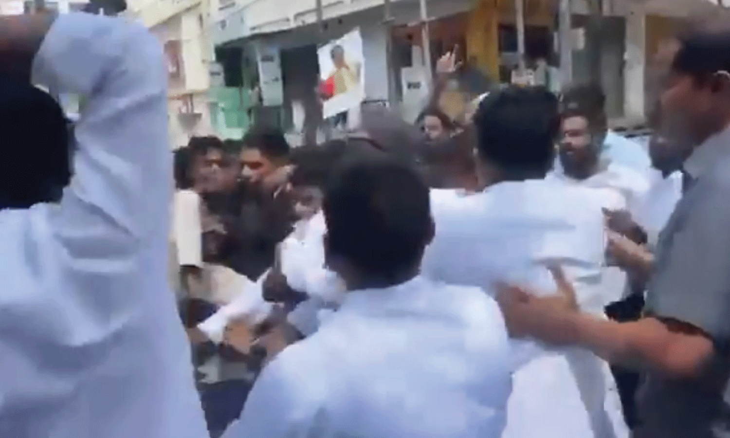 Congress workers attack KTRs car during Musi victims visit