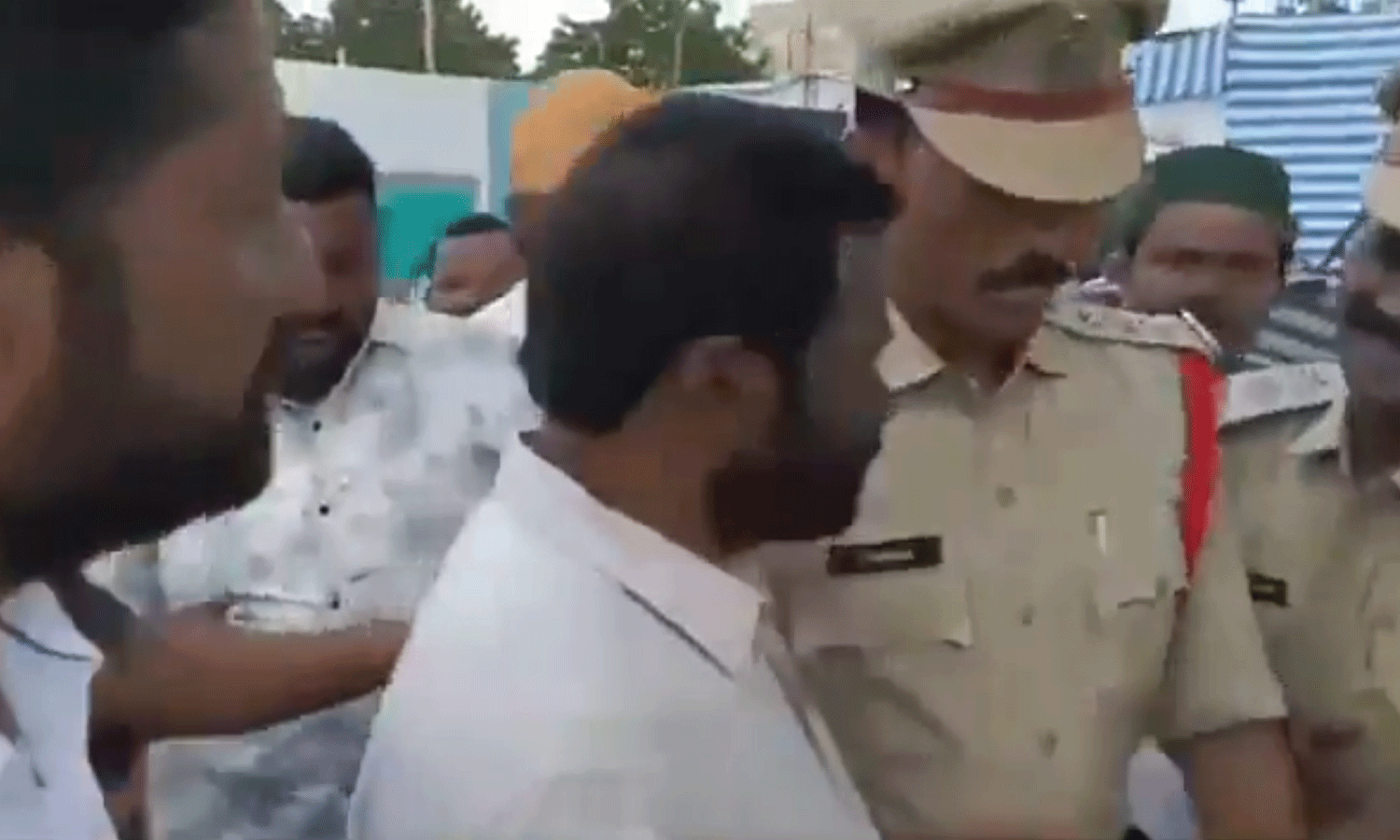 Minister Konda Surekhas aide humiliates police officer at public event