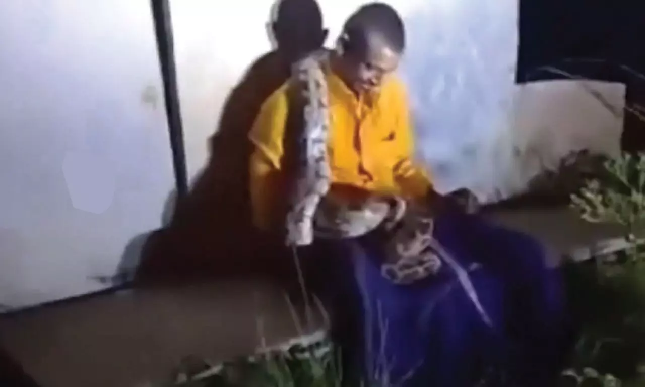 Intoxicated man in Nandyal rescued after python slithers over him