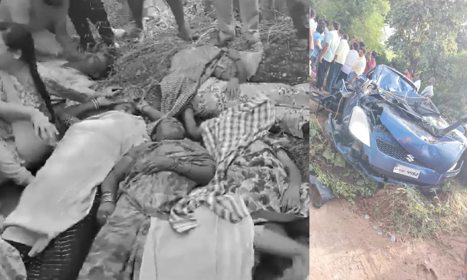 Seven people killed as car crashes near Usirikapalli in Medak