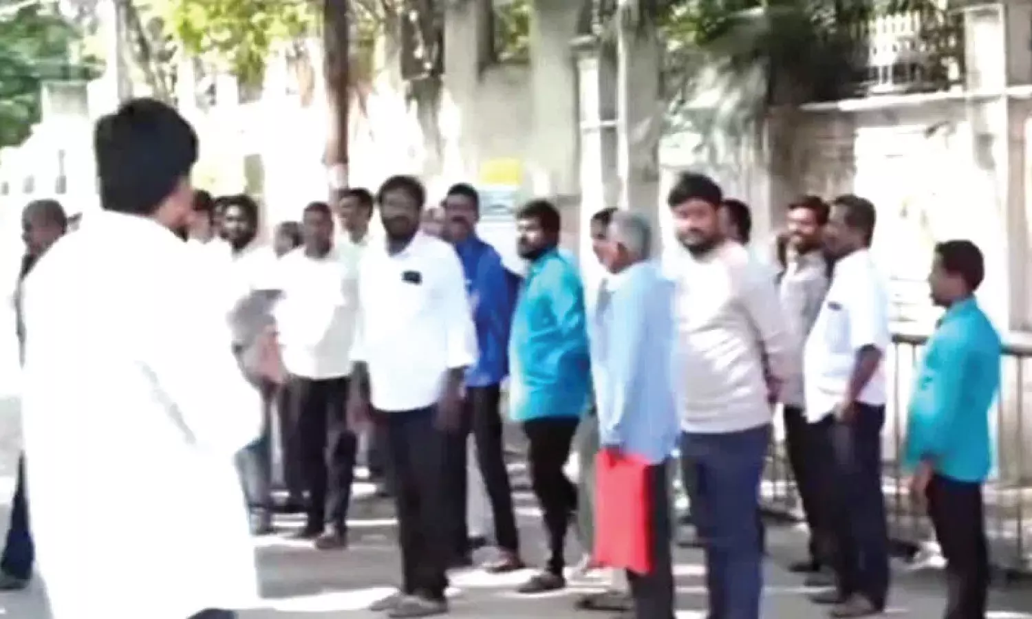 VRAs protest outside CM Revanth Reddys residence over pending job promises