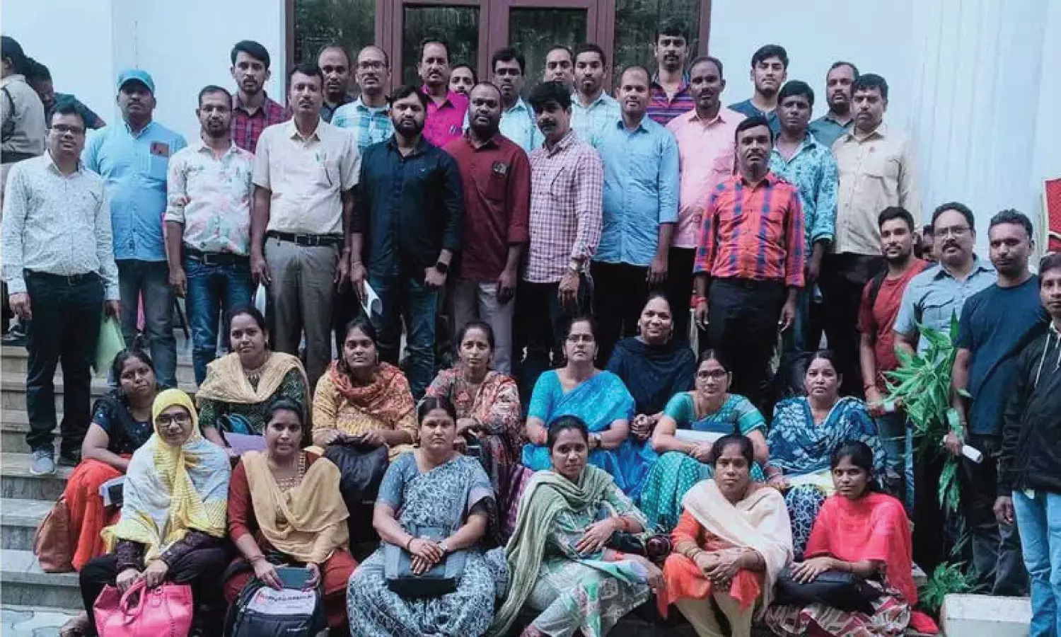 Gurukul teacher candidates protest at Praja Bhavan, demand filling of backlog posts